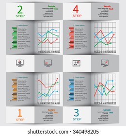 vector abstract 3d paper infographic elements
