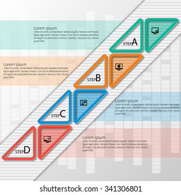 vector abstract 3d paper infographic elements