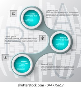 vector abstract 3d paper infographic elements
