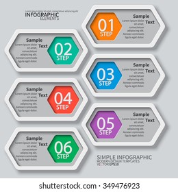 vector abstract 3d paper infographic elements