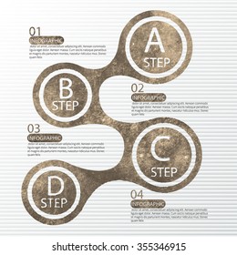 vector abstract 3d paper infographic elements.Metaball  infographics.Effect of old photos