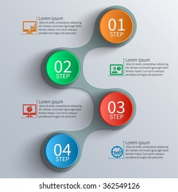 vector abstract 3d paper infographic elements.Metaball  infographics.Round elements