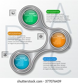 vector abstract 3d paper infographic elements.Metaball  infographics.Round elements