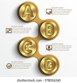 vector abstract 3d paper infographic elements.Metaball  infographics.Round elements