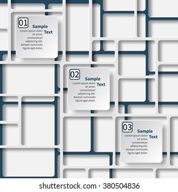 vector abstract 3d paper infographic elements