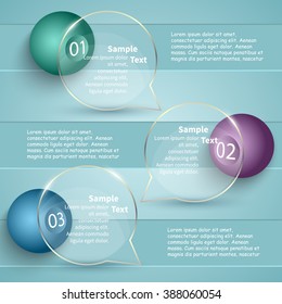 vector abstract 3d paper infographic elements.Circular infographics