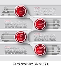 vector abstract 3d paper infographic elements.Metaball  infographics.Round elements