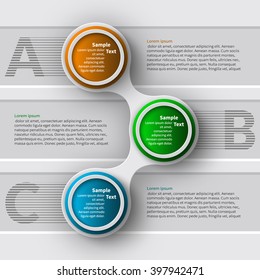 vector abstract 3d paper infographic elements.Metaball  infographics.Round elements