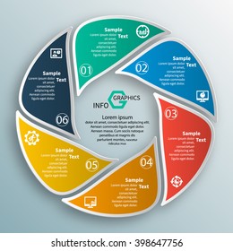 vector abstract 3d paper infographic elements.Circular infographics