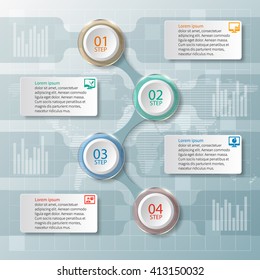 vector abstract 3d paper infographic elements.