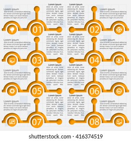 vector abstract 3d paper infographic elements.