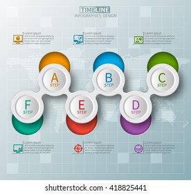 vector abstract 3d paper infographic elements.Metaball  infographics.Round elements
