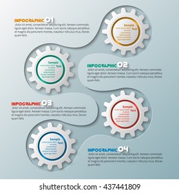 vector abstract 3d paper infographic elements.Metaball infographics.Round elements