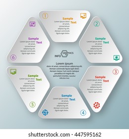 vector abstract 3d paper infographic elements.Circular infographics