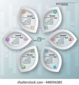 vector abstract 3d paper infographic elements.
