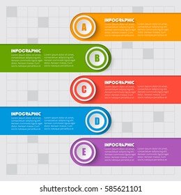 vector abstract 3d paper infographic elements.Business infographics