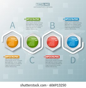vector abstract 3d paper infographic elements.Business infographics