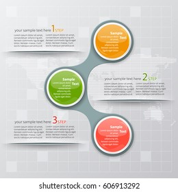 vector abstract 3d paper infographic elements.Metaball infographics.Round elements