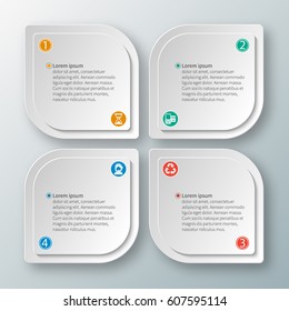 vector abstract 3d paper infographic elements.Business infographics