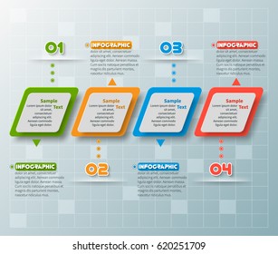 vector abstract 3d paper infographic elements.Business infographics