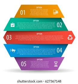 vector abstract 3d paper infographic elements.Business infographics