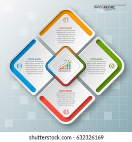 vector abstract 3d paper infographic elements.Business infographics.

