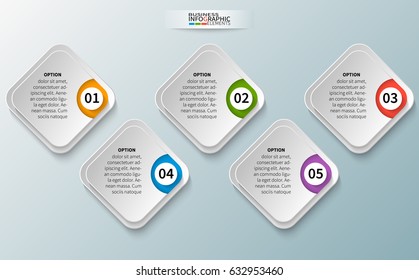 vector abstract 3d paper infographic elements.Business infographics