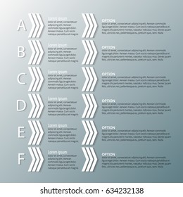 vector abstract 3d paper infographic elements.Business infographics