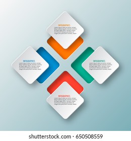 vector abstract 3d paper infographic elements.Business infographics.