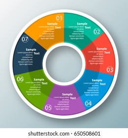 vector abstract 3d paper infographic elements.Circular infographics.