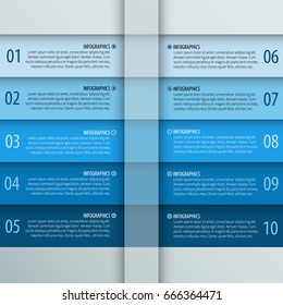 vector abstract 3d paper infographic elements.Business infographics.