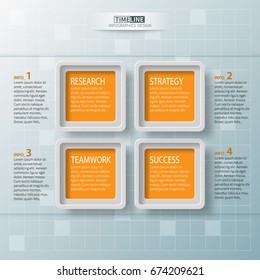 vector abstract 3d paper infographic elements.Business infographics