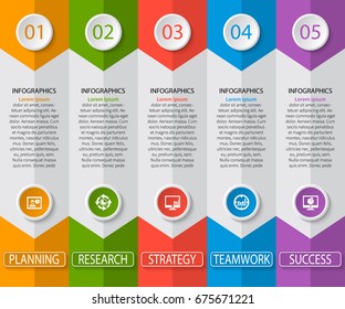 vector abstract 3d paper infographic elements.Business infographics.