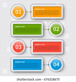 vector abstract 3d paper infographic elements.Business infographics