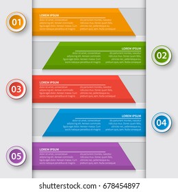 vector abstract 3d paper infographic elements.Business infographics.
