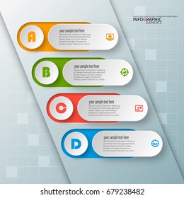 vector abstract 3d paper infographic elements.Business infographics