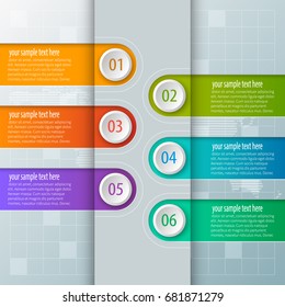 vector abstract 3d paper infographic elements.Business infographics.