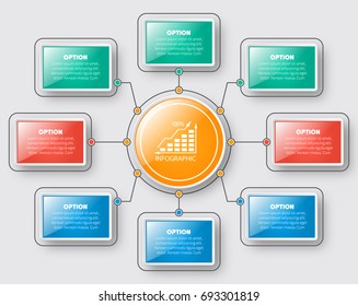 vector abstract 3d paper infographic elements.Business infographics.Element for infographic chart.
