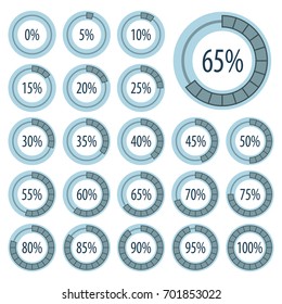 vector abstract 3d paper infographic elements.Business infographics.Pie charts for web design.Progress bar.Element for infographic chart.