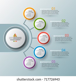 vector abstract 3d paper infographic elements.Business infographics