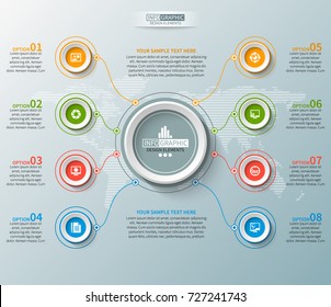vector abstract 3d paper infographic elements.Business infographics