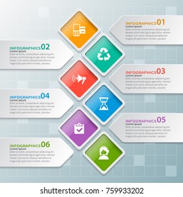vector abstract 3d paper infographic elements.Business infographics
