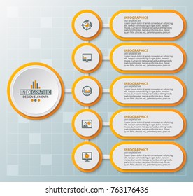 vector abstract 3d paper infographic elements.Business infographics