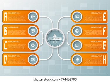 vector abstract 3d paper infographic elements.Business infographics