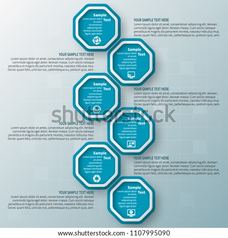vector abstract 3d paper infographic elements.Business infographics