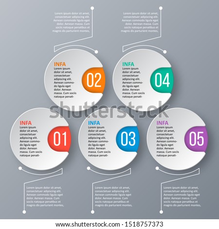 vector abstract 3d paper infographic elements.Business infographics
