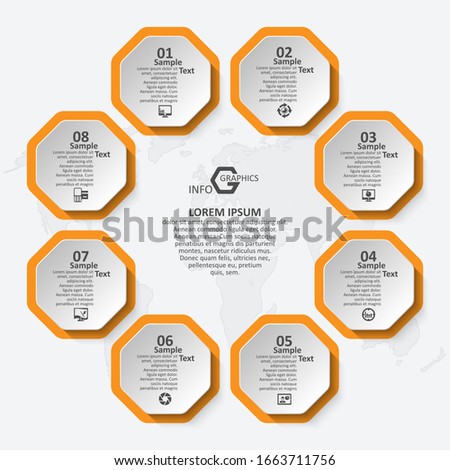 vector abstract 3d paper infographic elements.Business infographics