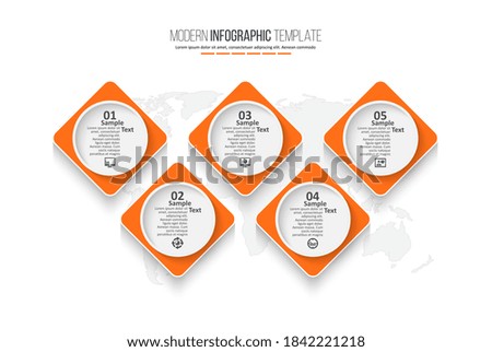 vector abstract 3d paper infographic elements.Business infographics
