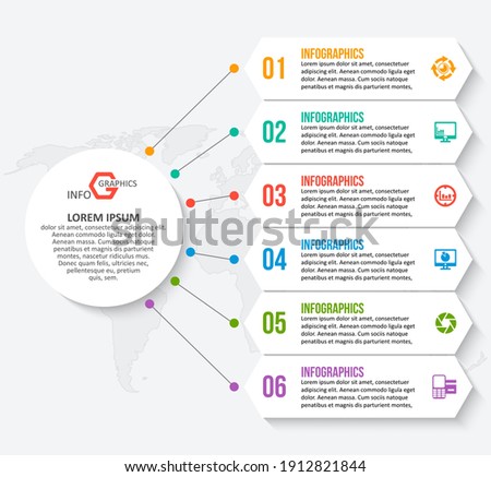 vector abstract 3d paper infographic elements.Business infographics