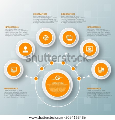 vector abstract 3d paper infographic elements.Business infographics